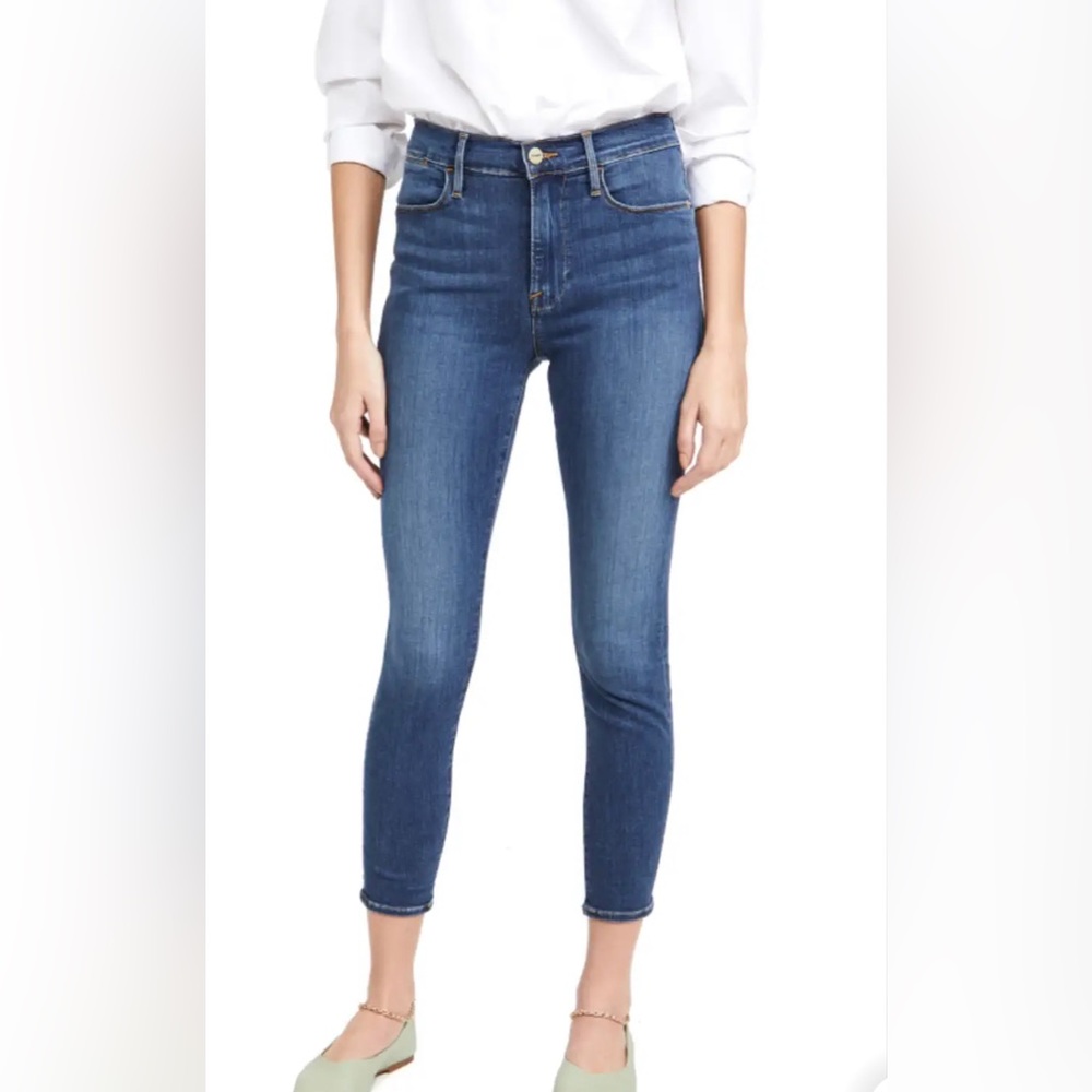 Frame Le High Skinny Crop Jeans Size 26